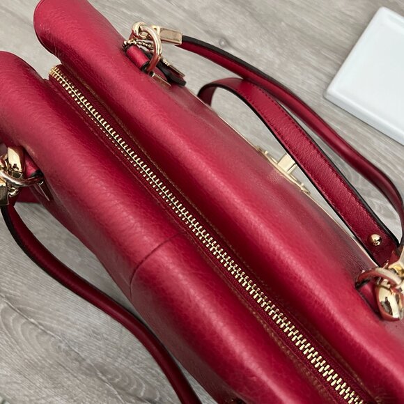 Coach 25169 Madison Crossbody w/ dust bag in Red  Coach - Picture 3 of 7